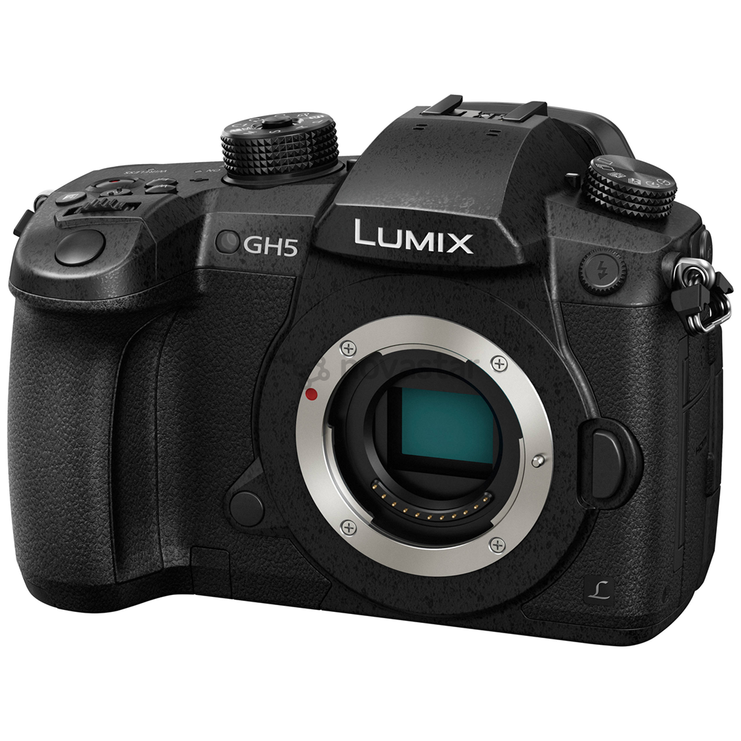Sisteminis fotoaparatas Panasonic Lumix GH5, be objektyvo, Juodas