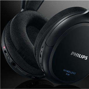 Philips, juodos - Belaidės ausinės