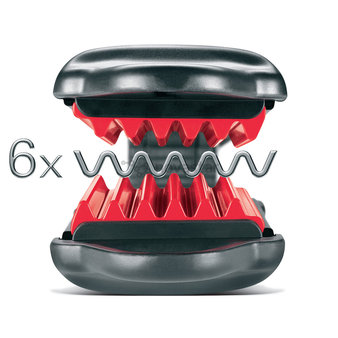 Valera Silhouette, до 210°C, черный/красный - Щипцы-гофре