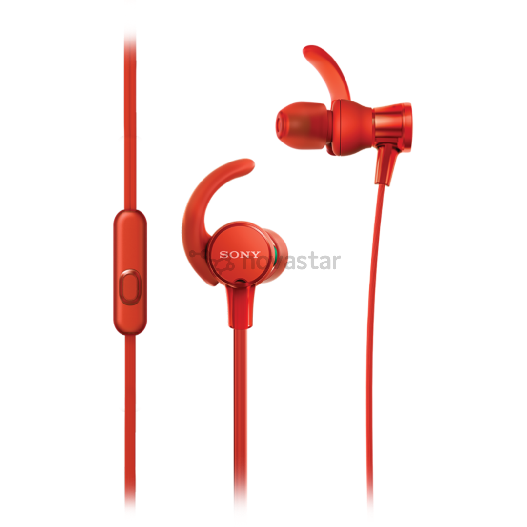 Ausinės Sony MDR-XB510AS, Raudonos