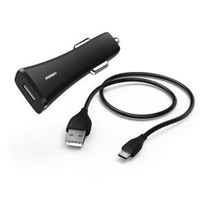 Automobilinis įkroviklis Hama+micro USB, 2A