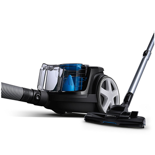 Philips PowerPro Compact, 900 W, bagless, blakc/blue - Vacuum cleaner