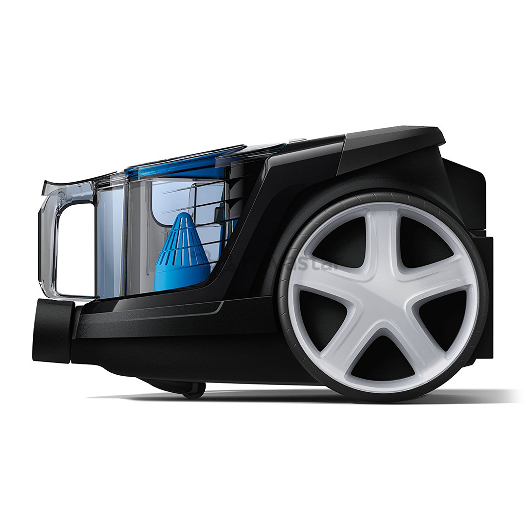 Philips PowerPro Compact, 900 Вт, без мешка, черный/синий - Пылесос