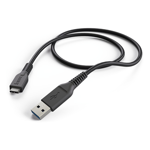 Laidas Hama USB - USB-C, 1m, Juodas