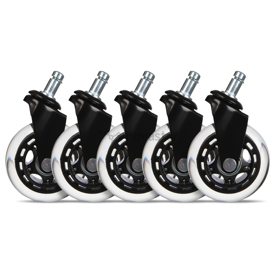 Guminiai ratukai žaidimų kėdėms EL33T, Juodi