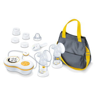 Beurer, white/yellow - Electric dual breast pump