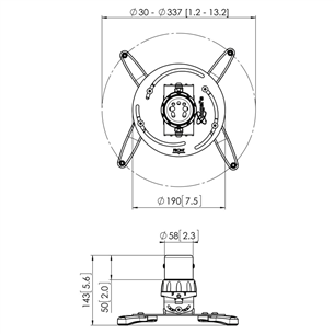 Projector ceiling mount Vogels