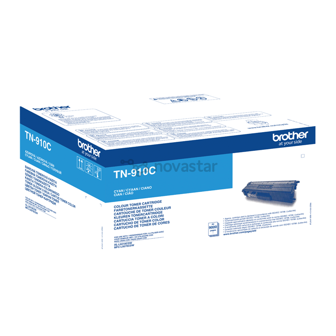 Dažų kasetė Brother TN-910C, Mėlyna