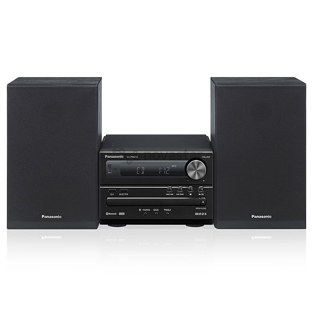 Muzikinis centras Panasonic SC-PM250EG-K, Juodas
