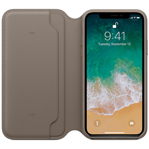 Dėkliukas Apple iPhone X, Odinis, Rudas, MQRY2ZM/A