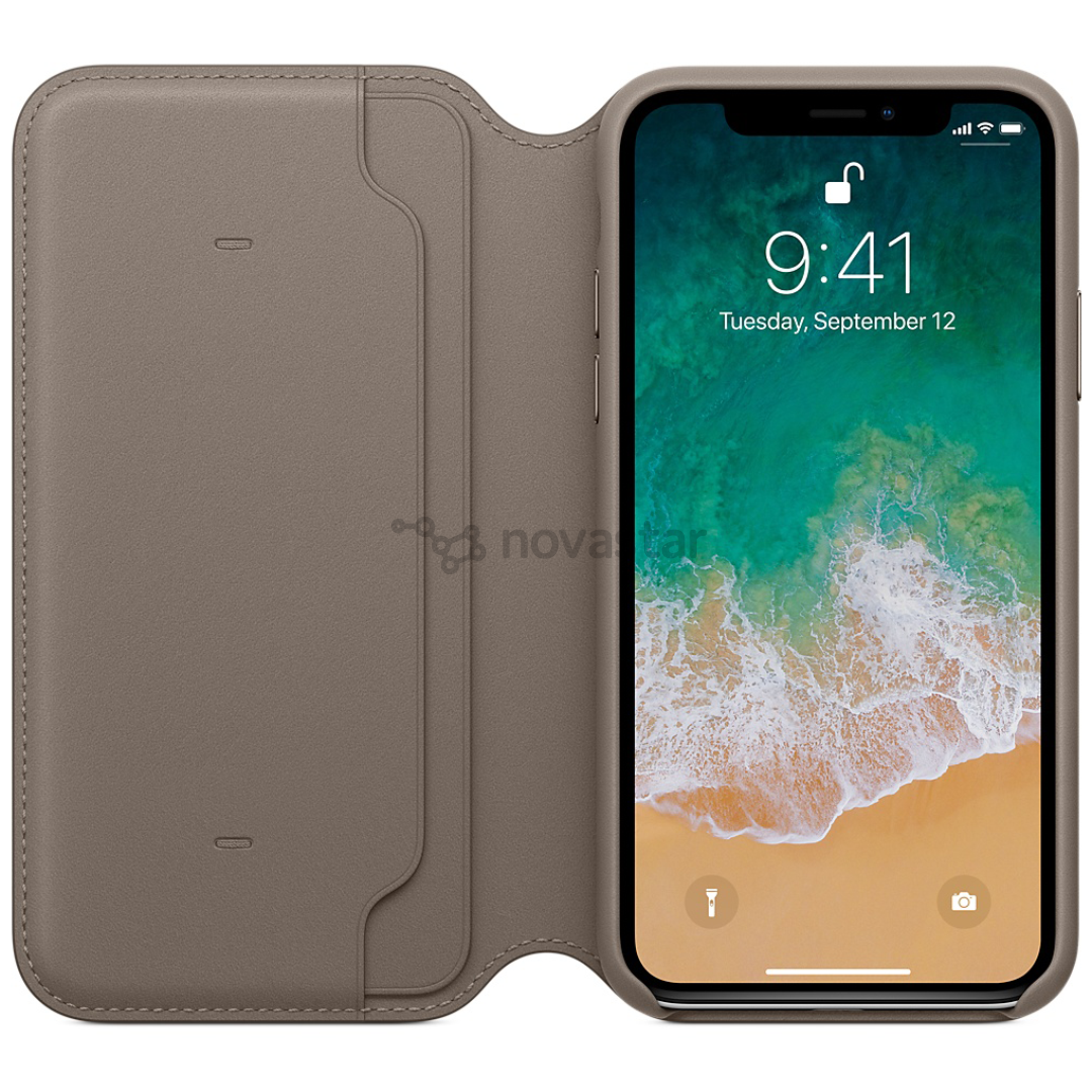 Dėkliukas Apple iPhone X, Odinis, Rudas, MQRY2ZM/A