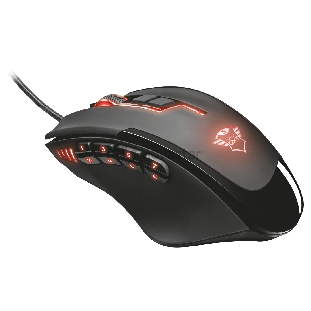 Pelė Trust GXT164 Sikanda MMO, Laidinė