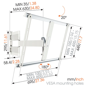 TV wall mount Vogels THIN 545 (40-65")