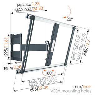 TV wall mount Vogels THIN 545 (40-65")