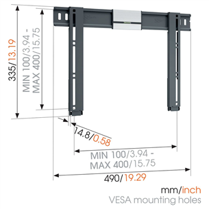 Sieninis laikiklis Vogels THIN405 26-55" televizoriams