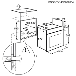 Orkaitė Electrolux EZB3400AOX