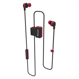 Ausinės Pioneer ClipWear Active, belaidės, Raudonos
