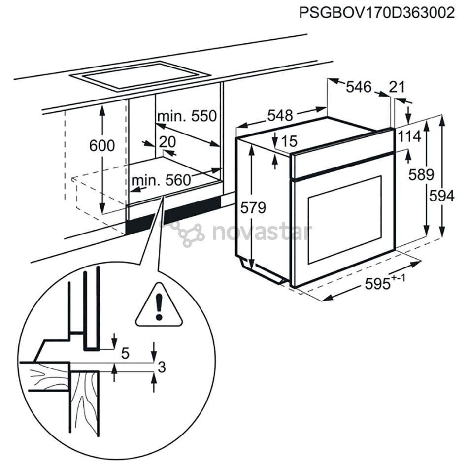 Orkaitė  AEG BSE792320B