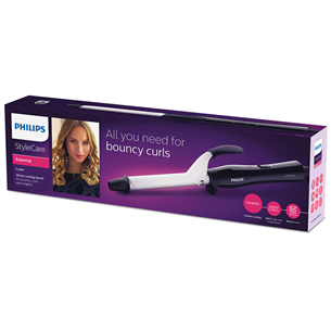 Philips StyleCare Essential, diameter 16 mm, 200 °C, black/white - Hair curler BHB862/00