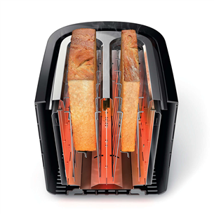 Philips Viva Collection, 1000 W, black/inox - Toaster