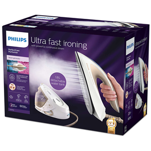 Philips PerfectCare Performer, 2600 W, gold/white - Ironing system