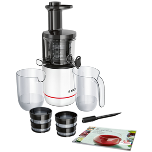 Bosch VitaExtract, 150 W, black/white - Slow juicer MESM500W