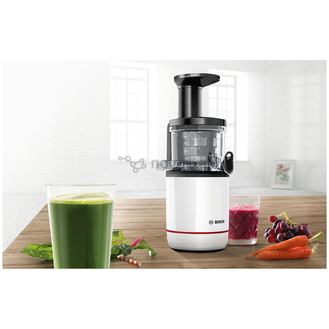 Bosch VitaExtract, 150 Вт, белый/черный - Шнековая соковыжималка