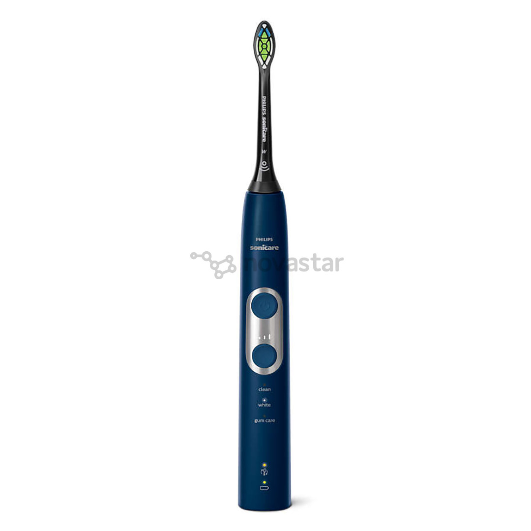 Philips Sonicare ProtectiveClean 6100, su kelioniniu dėklu, juodas/mėlynas - Elektrinis dantų šepetėlis