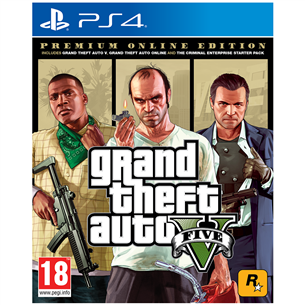 PS4 žaidimas Grand Theft Auto V Premium Online Edition 5026555424271