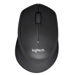 Pelė Logitech M330 Silent Plus, Belaidė, Juoda