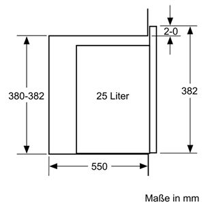 Įmontuojama mikrobangų krosnelė Bosch BFL554MS0