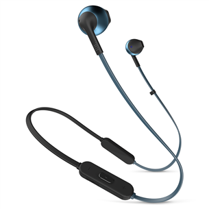 Ausinės JBL Tune 205BT, Belaidės, Mėlynos