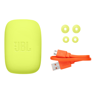 Ausinės JBL Endurance Dive, belaidės, Juodos/Geltonos