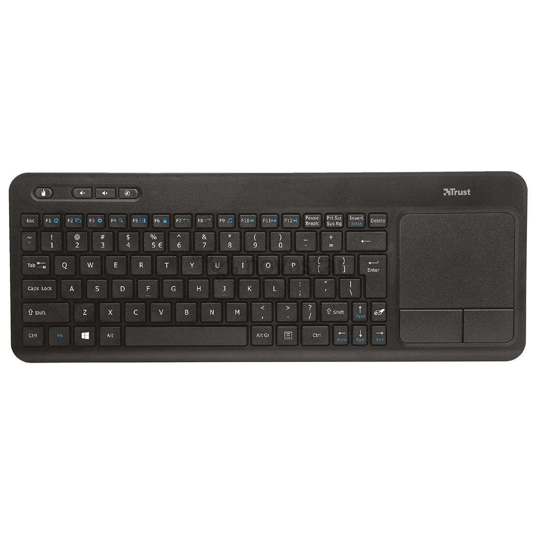 Klaviatūra Trust Veza Touchpad, Nordic, Belaidė