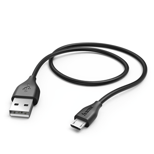 Laidas Hama Micro USB 1.5m, Juodas, 00123578