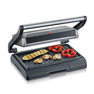 Severin, 800 W, inox/black - Electric grill