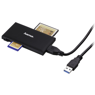 Kortelių skaitytuvas Hama USB 3.0 Slim Multi