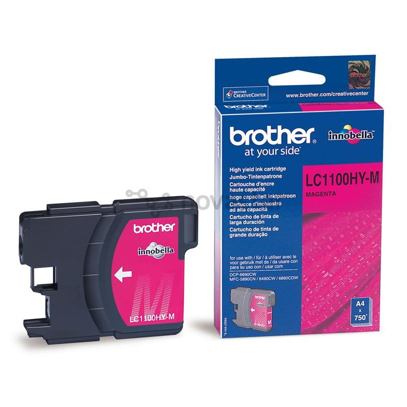 Rašalo kasetė Brother LC-1100HYM, Violetinė