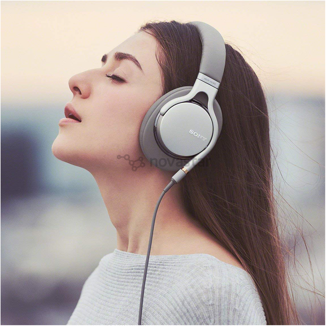 Ausinės Sony MDR-1AM2, Sidabrinės