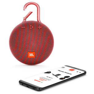 Belaidė kolonėlė JBL Clip 3, Raudona