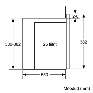 Įmontuojama mikrobangų krosnelė Bosch BFL554MW0