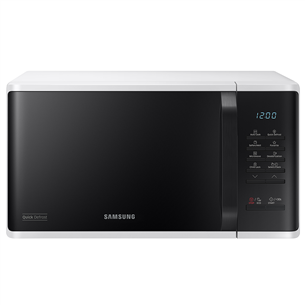 Samsung, 23 L, white/black - Microwave oven MS23K3513AW/BA