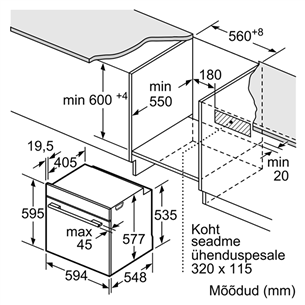 Orkaitė Bosch HBG632BS1