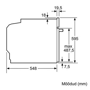 Bosch Serie 8, 71 L, inox - Built-in Oven