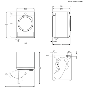 Džiovyklė Electrolux EW7H437P