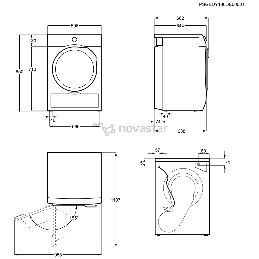 Džiovyklė Electrolux EW7H437P