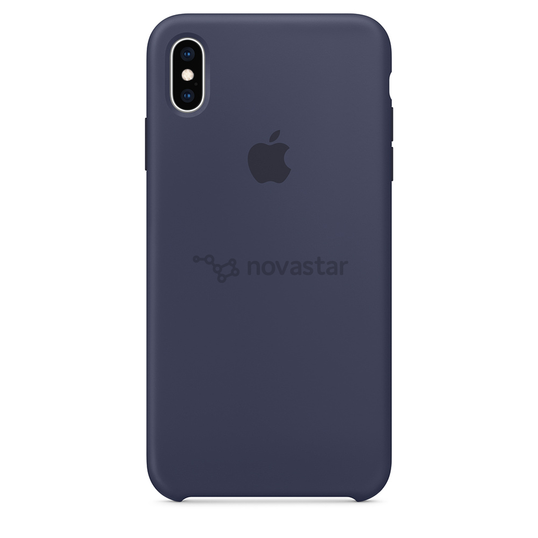 Dėkliukas Apple iPhone XS Max, Silikoninis, Mėlynas