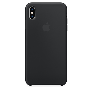 Dėkliukas Apple iPhone XS Max, Silikoninis, Juodas