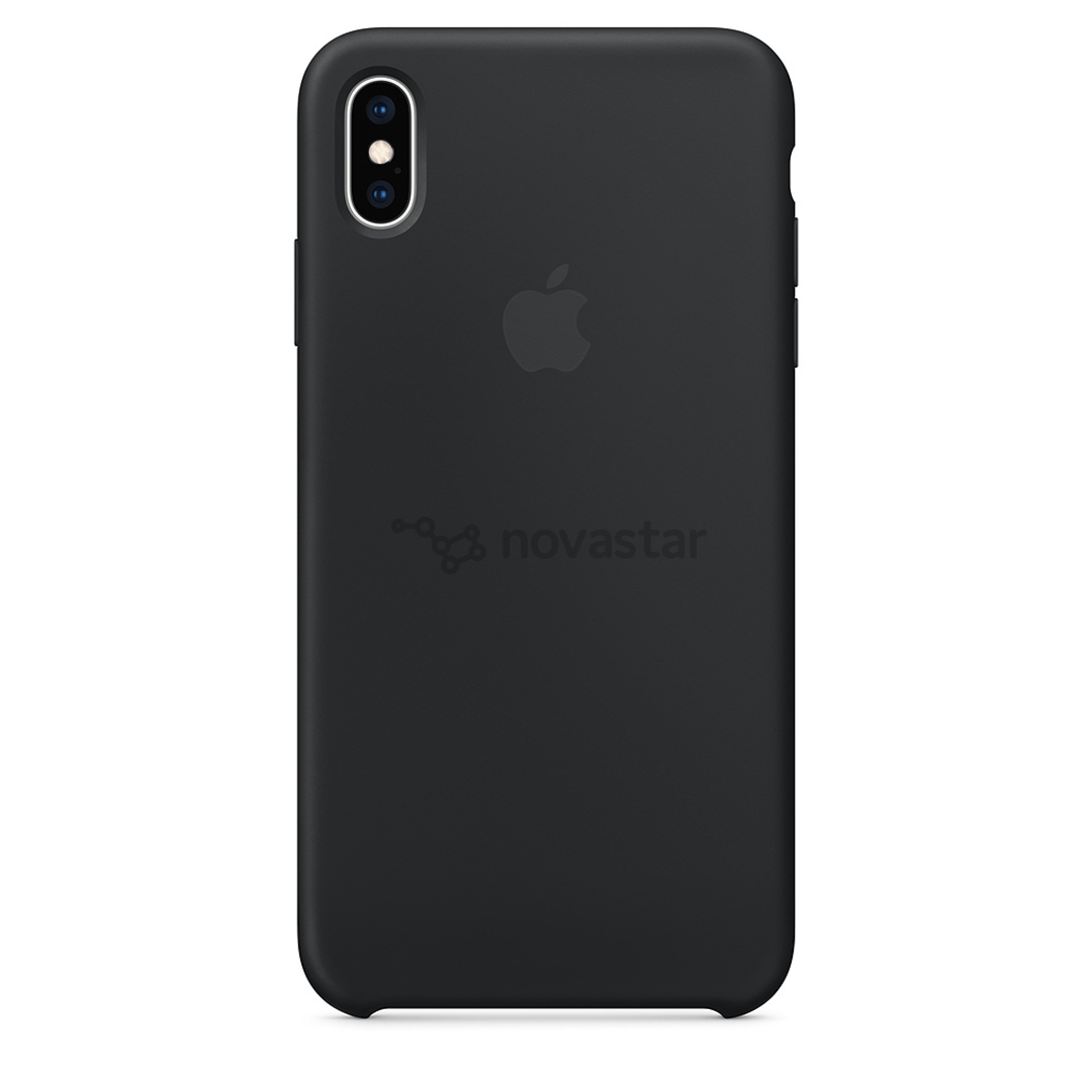Dėkliukas Apple iPhone XS Max, Silikoninis, Juodas