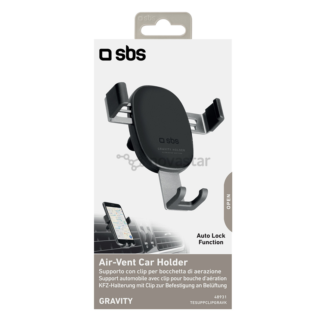 SBS Gravity, black - Smartphone car mount